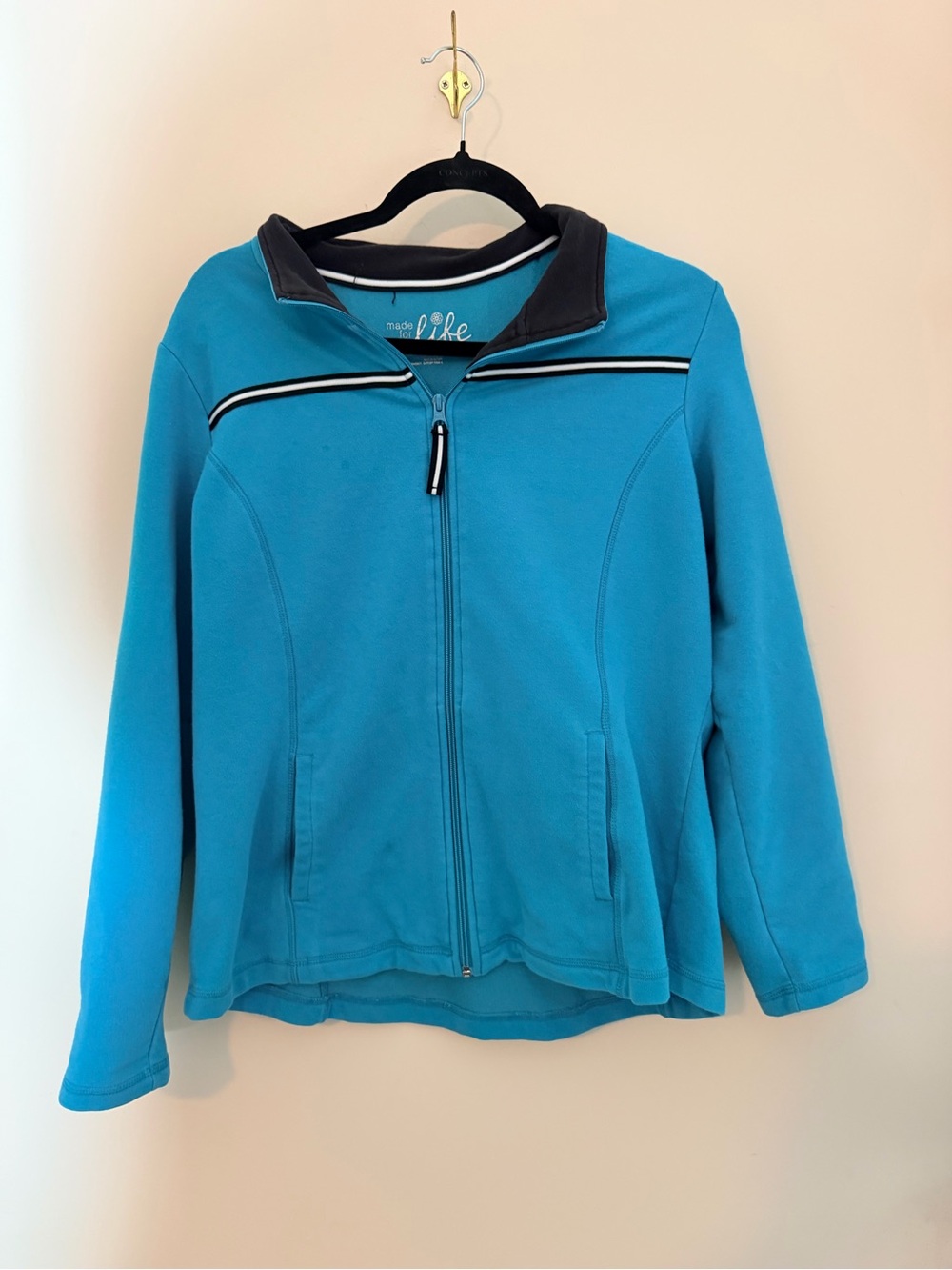 Women’s Teal Zip-Front Jacket